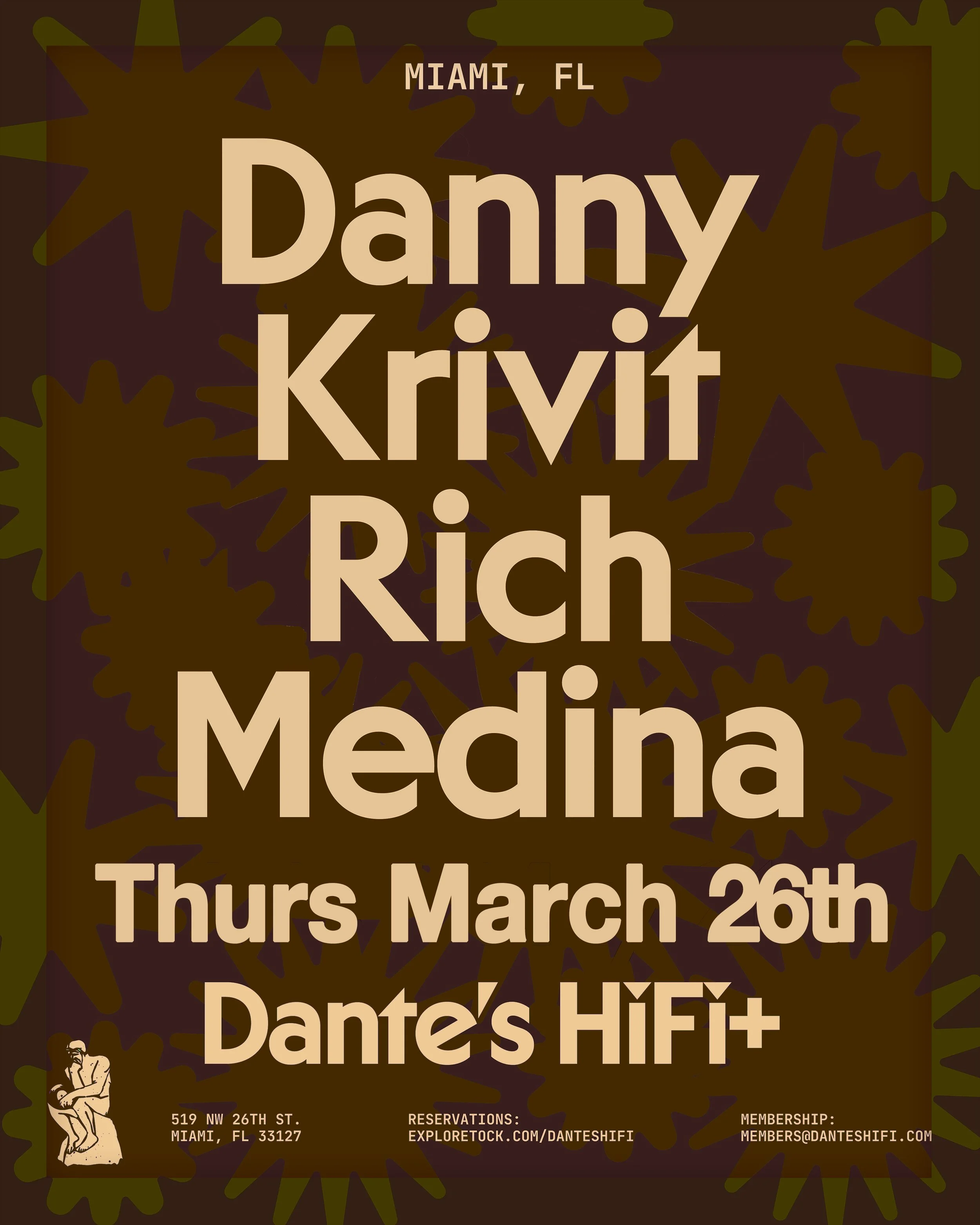 SCHEDULE | DANNY KRIVIT